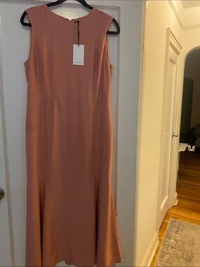 Santorelli Sleeveless Maxi Dress in Dusty Terracotta Rose